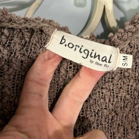 Chunky Brown Sweater B Original Boutique Roomy Comfy Womens Small Medium Hoodie - Picture 3 of 11